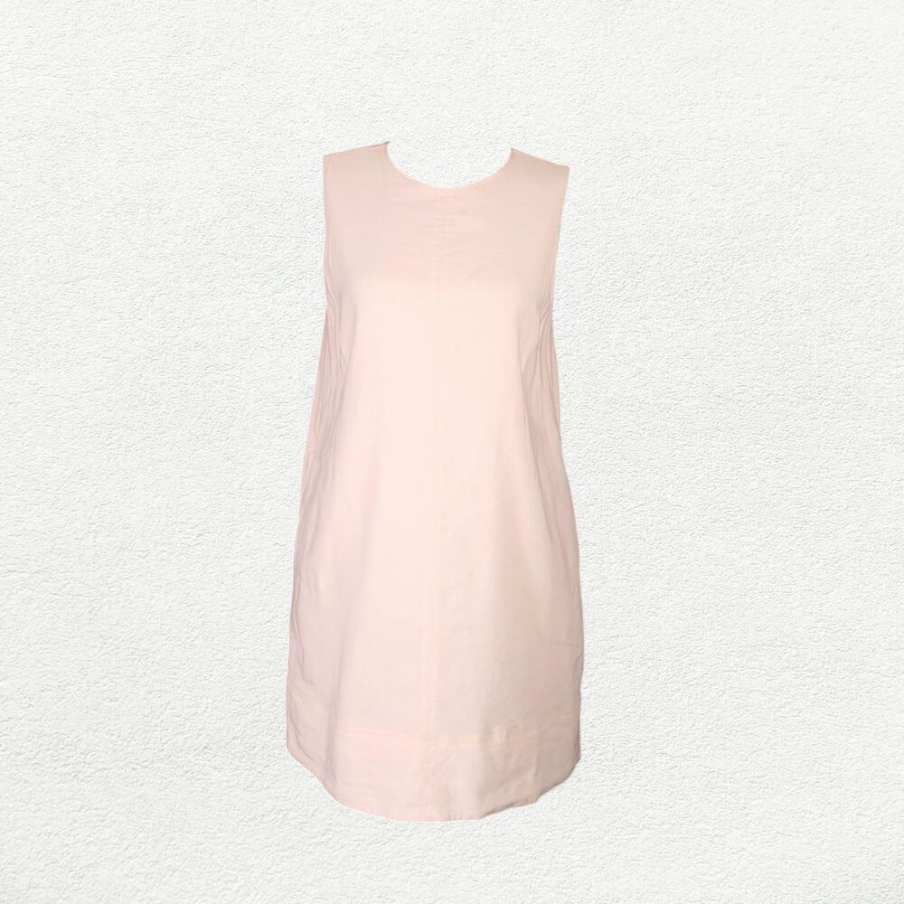 Everlane The Shift Dress Stretch Linen in Bone